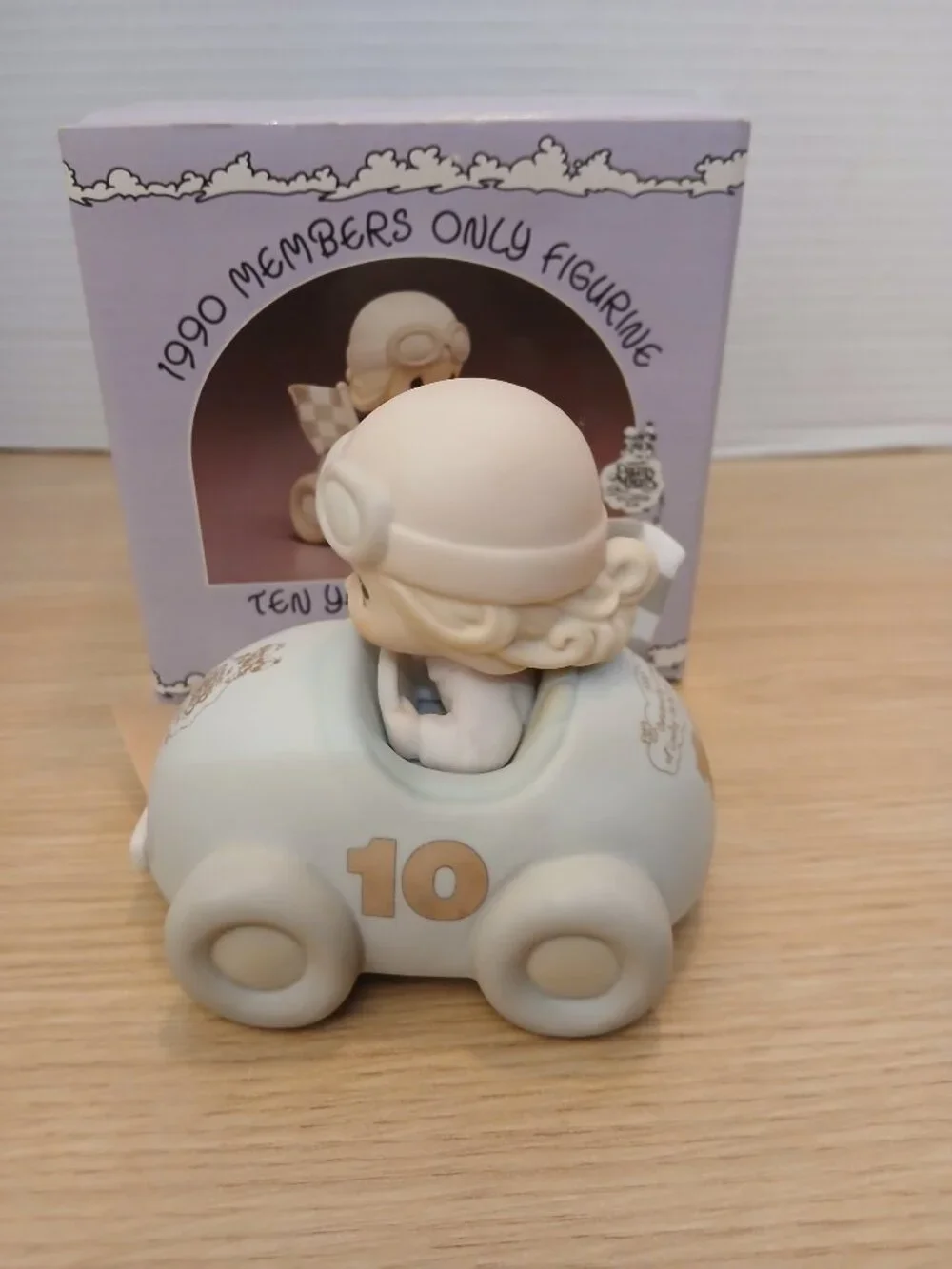 Precious Moments  Ten Years & Still Going Strong Car Porcelain Figurine PM901